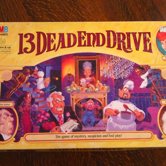 13 Dead End Drive murder-themed board game Milton Bradley 1993 Games Vintage Fun - Picture 5 of 16